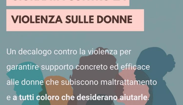 25 Novembre, Il Decalogo Contro La Violenza Sulle Donne