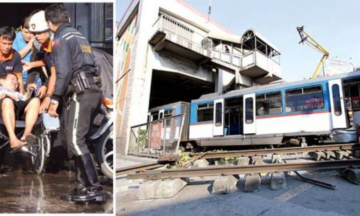 30がフィリピンの通勤電車事故で負傷 緊急ライブ