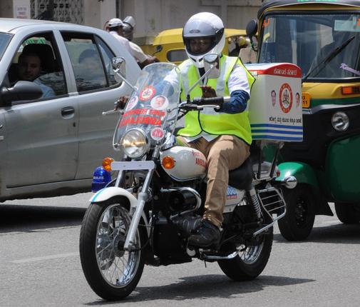 the bike ambulance