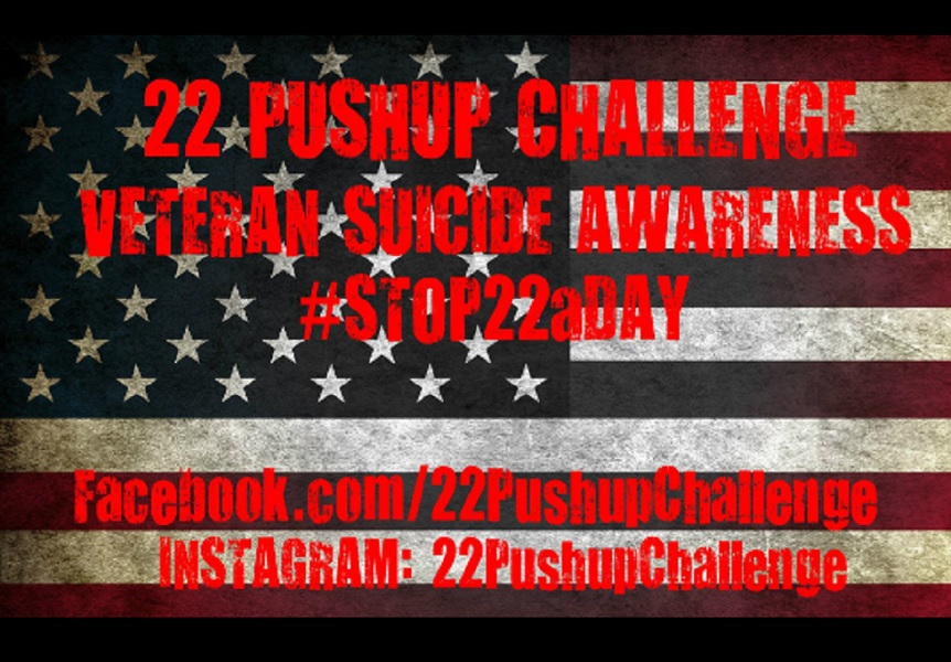 The #22PushUpChallenge Honors The 22 Veterans Who Die By Suicide